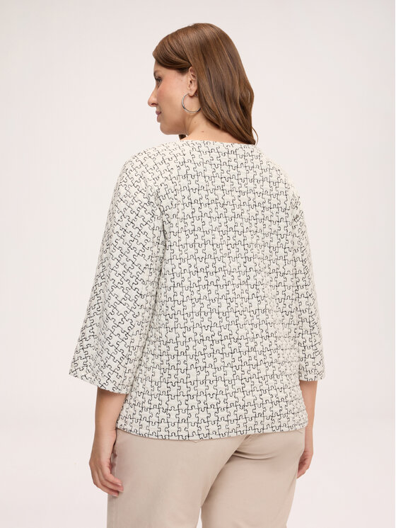 Fiorella Rubino Fiorella Rubino Bluza G82UL009807N011 Biały Regular Fit