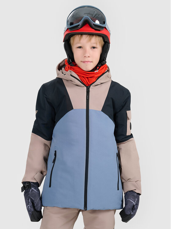 4F 4F Kurtka snowboardowa SNOWBOARD Brązowy jasny Regular Fit