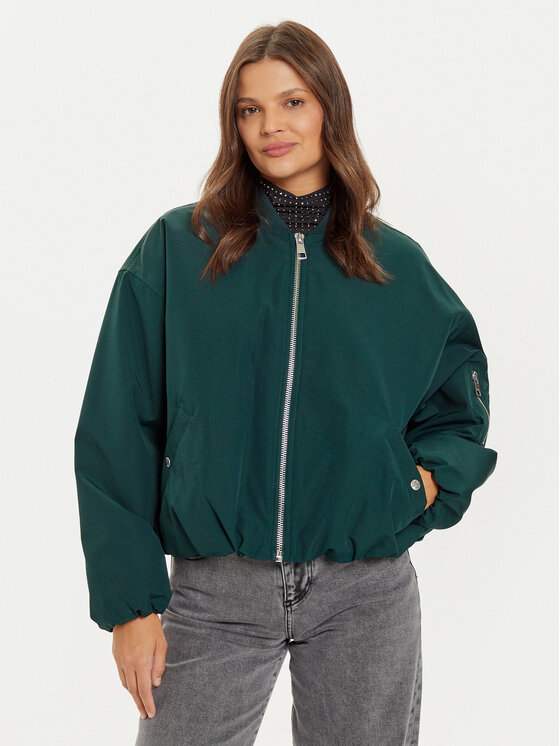 ONLY Bundy bomber Holly 15322124 Zelená Loose Fit