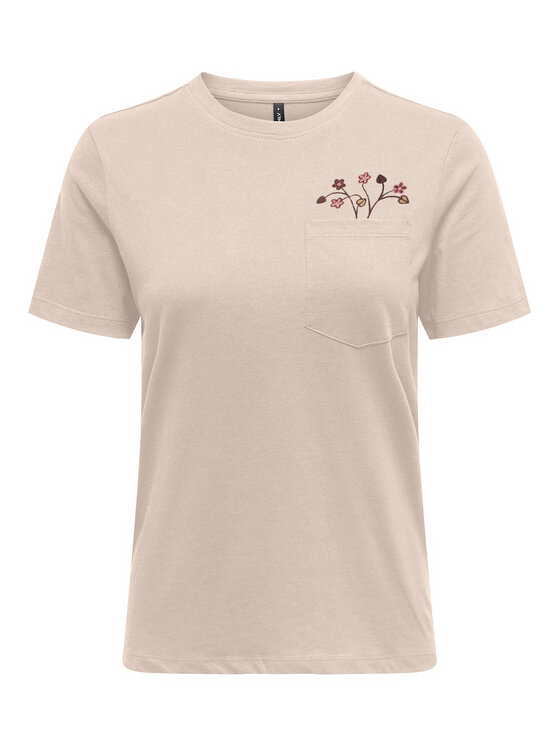 ONLY ONLY Тишърт Polly 15317989 Розов Regular Fit