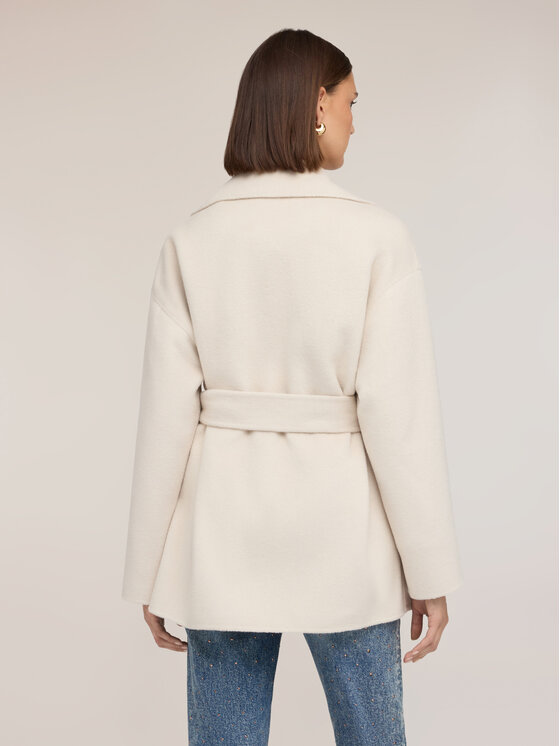 Motivi Motivi Cappotto invernale 0024W000153N011 Bianco Over Fit