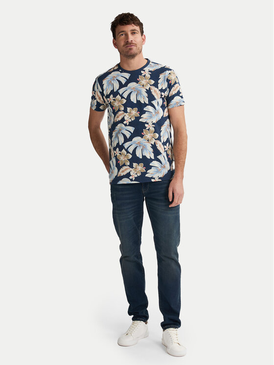 Petrol Industries Petrol Industries T-Shirt M-1050-TSR655 Granatowy Regular Fit