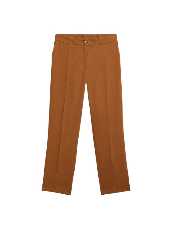 Oltre Oltre Pantaloni di tessuto P011R009067N012 Écru Regular Fit