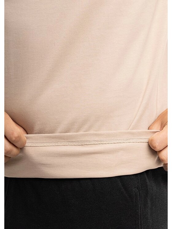 4F 4F T-shirt 4FWSS26TTSHM4484-83S Beige Regular Fit