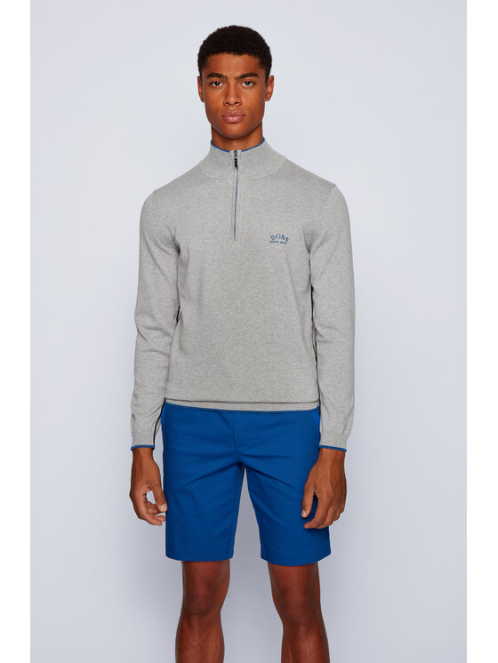 Férfi Sweater BOSS, Méret: XL, Szürke, Ziston W20 50440329
