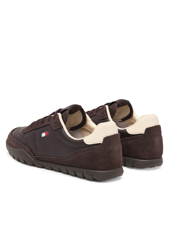 Tommy Jeans Tommy Jeans Tossud Tj Low Leather Runner EN0EN03084 Pruun