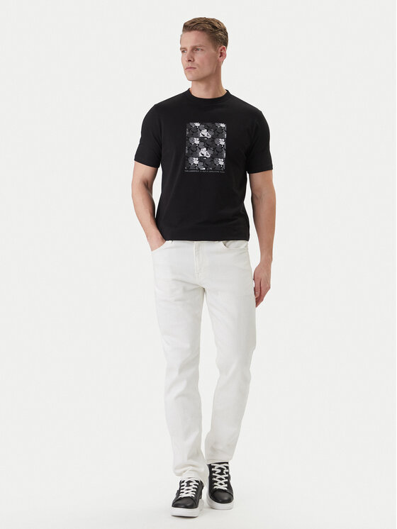 KARL LAGERFELD KARL LAGERFELD Póló 755037 562221 Fekete Loose Fit