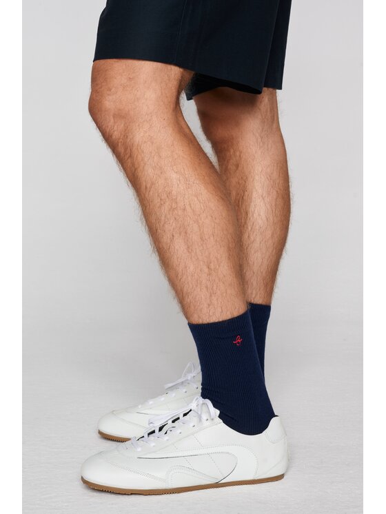 B SIDES B SIDES Skarpety długie MERINO UNISEX Granatowy