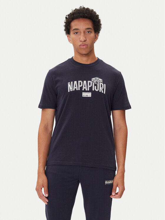 Napapijri Napapijri Tricou S-Funes Ss NP0A88UA Bleumarin Regular Fit