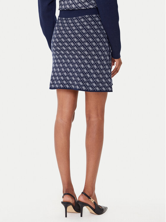 Guess Guess Спідниця-олівець W5BD81 Z3JD2 Cиній Slim Fit