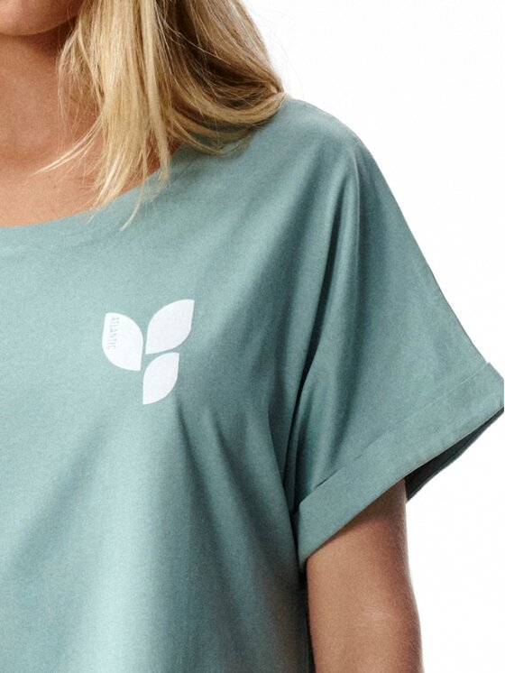 Atlantic Atlantic Koszula nocna serenity leaf Turkusowy Oversize
