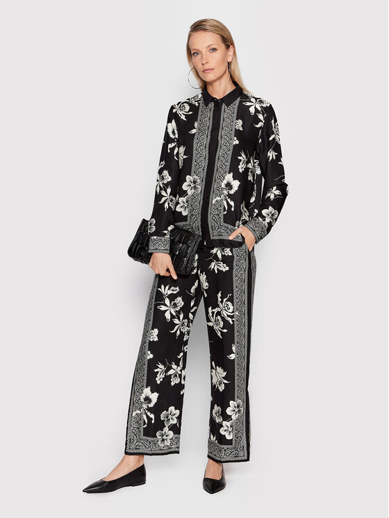 Camicia Orchid Scarf FCCL24077K Nero Regular Fit