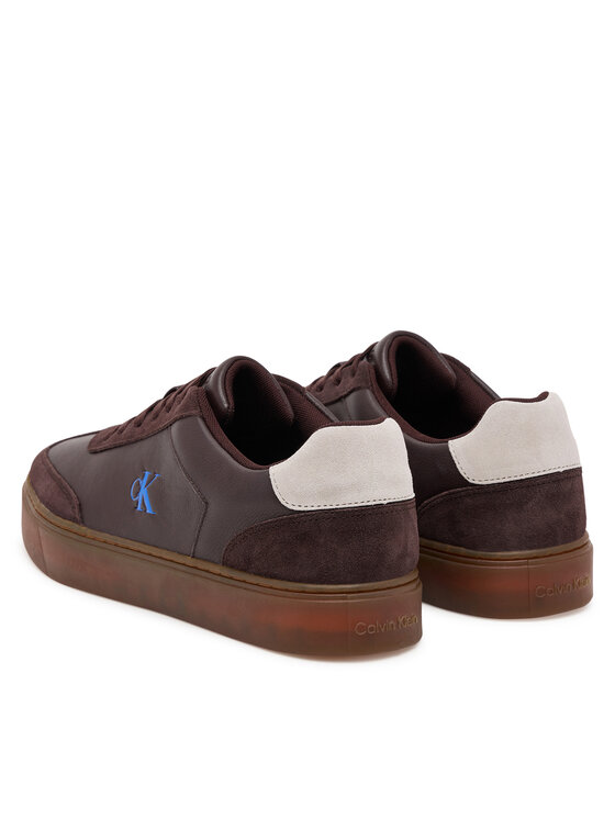 Calvin Klein Calvin Klein Sneakersy Classic Cupsole Laceup Wt Mix YM0YM01429 Brązowy