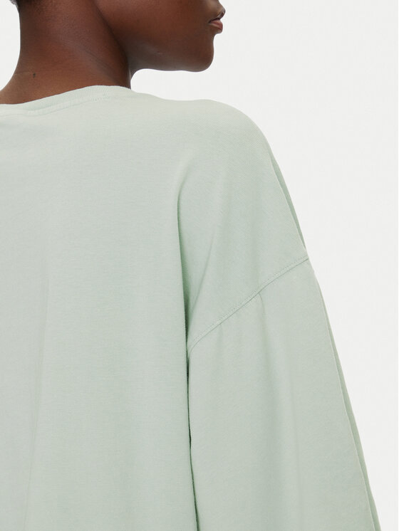 Champion Champion Póló Icons Washed Look 118023 Zöld Loose Fit