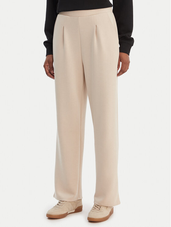 Vero Moda Vero Moda Kalhoty z materiálu Hali 10339404 Béžová Straight Fit