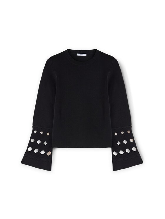 Motivi Motivi Cardigan M379W003463N033 Nero Regular Fit