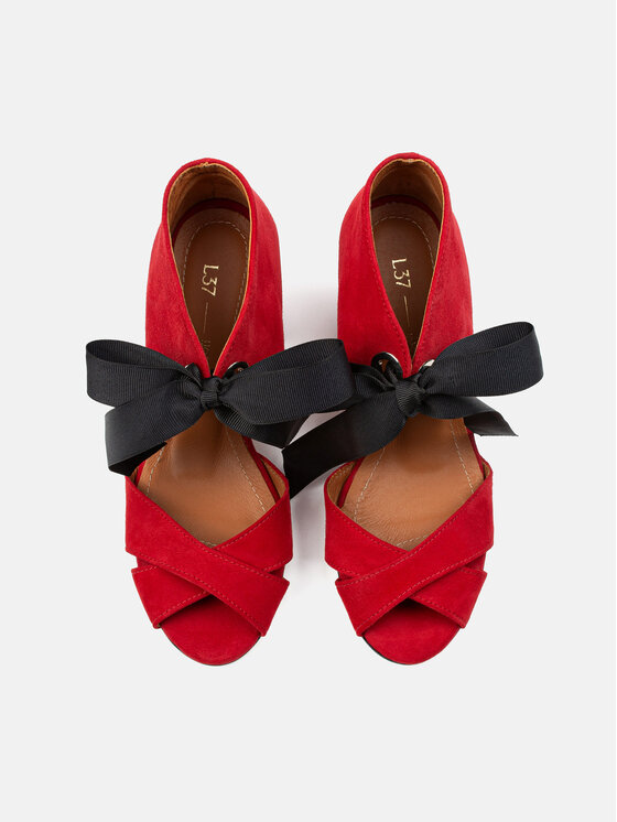 L37 L37 Sandały MOVIE STAR Czerwony