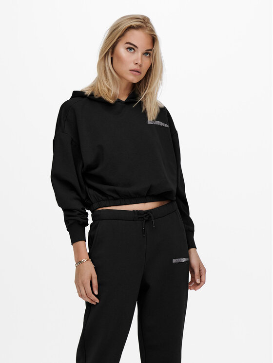 ONLY Pantaloni trening 15239890 Negru Regular Fit