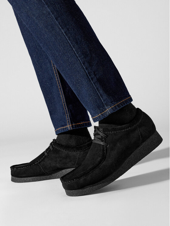 Clarks Clarks Mokasíny Wallabee Evo 261728207 Čierna