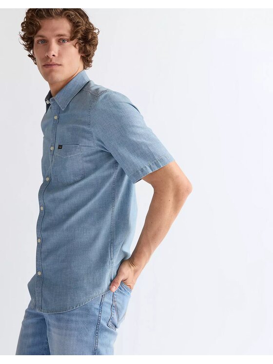 Wrangler Wrangler Koszula 112378075 Niebieski Regular Fit