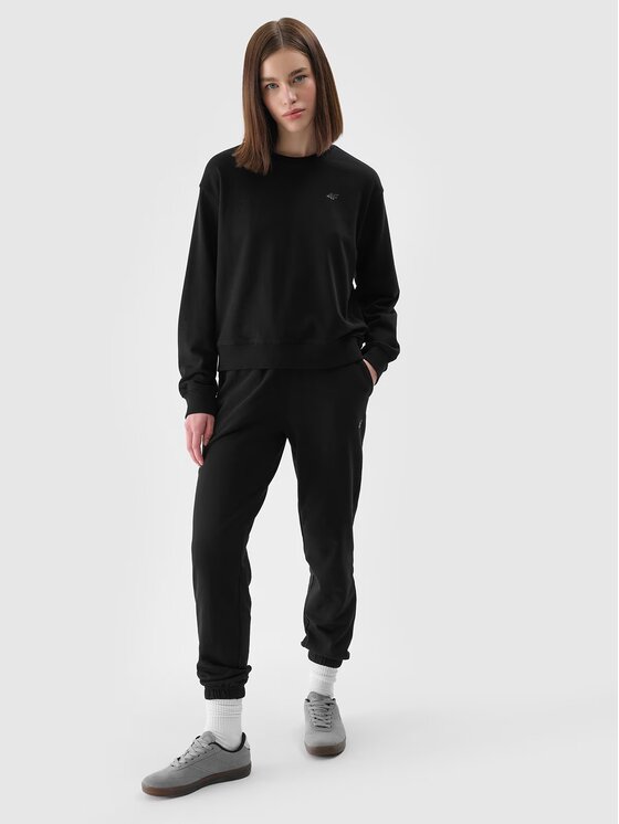 4F 4F Spodnie dresowe 4FWMM00TTROF1138-20S Czarny Regular Fit