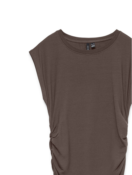 Vero Moda Vero Moda Sukienka koktajlowa Sarah  10346941 Brązowy ciemny Slim Fit
