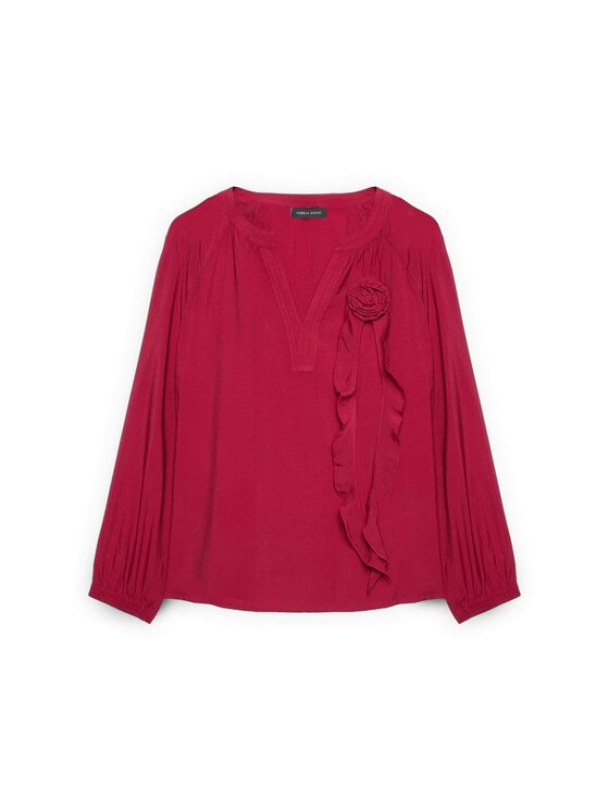 Fiorella Rubino Fiorella Rubino Bluzka 2051T002434N016 Bordowy A-Line Fit