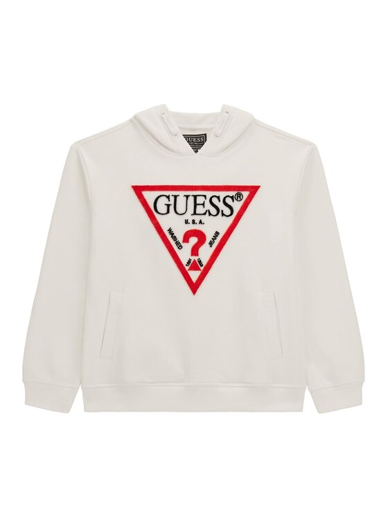 Guess Guess Mikina 159687 Bílá Classic Fit