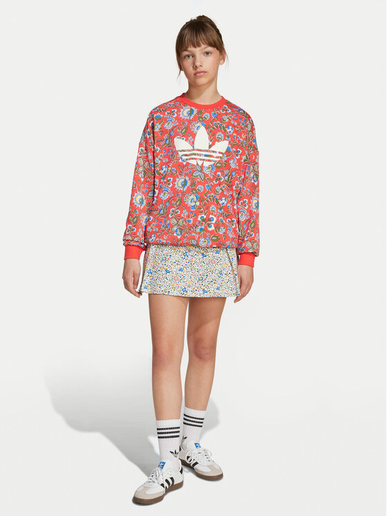 adidas adidas Majica dugih rukava Liberty London JV7827 Crvena Loose Fit