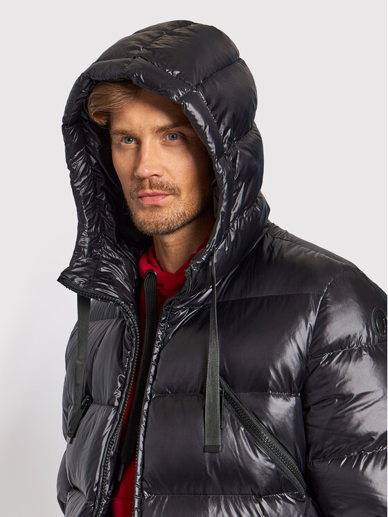 Trussardi Trussardi Pūkinė striukė 52S00628 Juoda Regular Fit