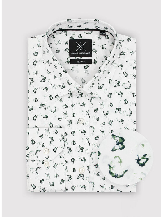 Pako Lorente Pako Lorente Koszula P23SF-1X-016 Biały Slim Fit