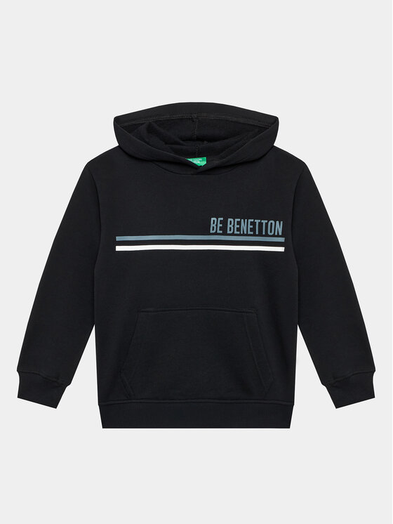 United Colors Of Benetton United Colors Of Benetton Mikina 3J68C202M Čierna Regular Fit