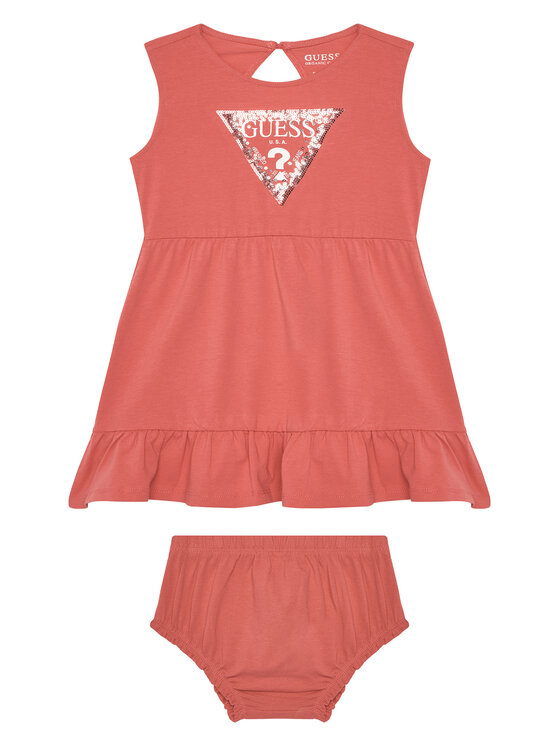 Guess Φόρεμα καθημερινό A5GK06 K6YW4 Πορτοκαλί Regular Fit