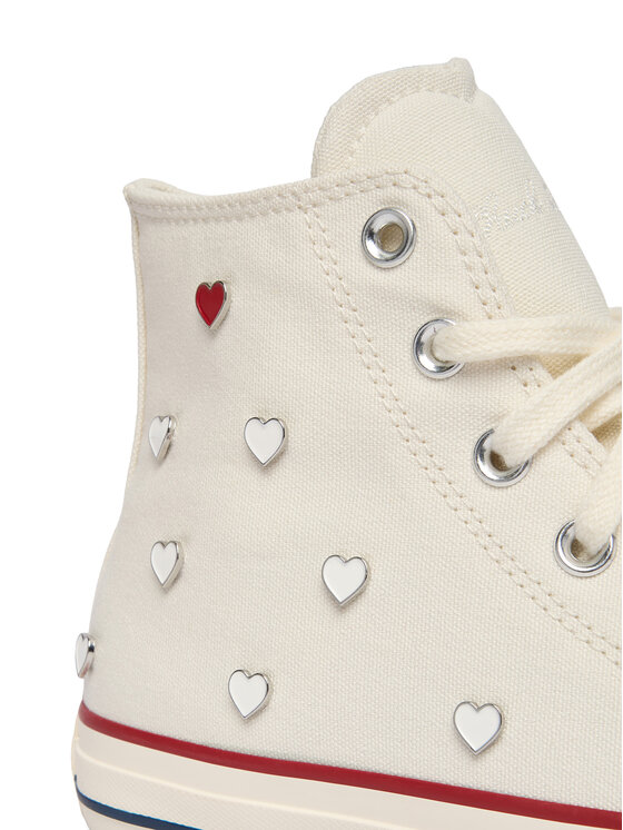 Converse Converse Trampki Chuck Taylor All Star Hearts A19055C Biały