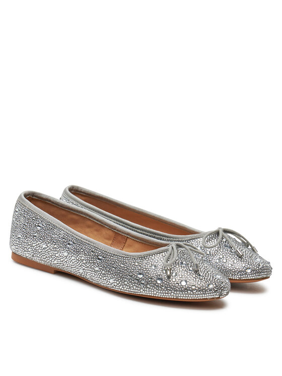 Steve Madden Steve Madden Baleríny Blossoms-R SM11002854 Strieborná