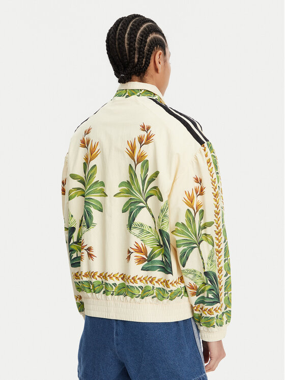 adidas adidas Bunda bomber FARM JD6304 Béžová Loose Fit