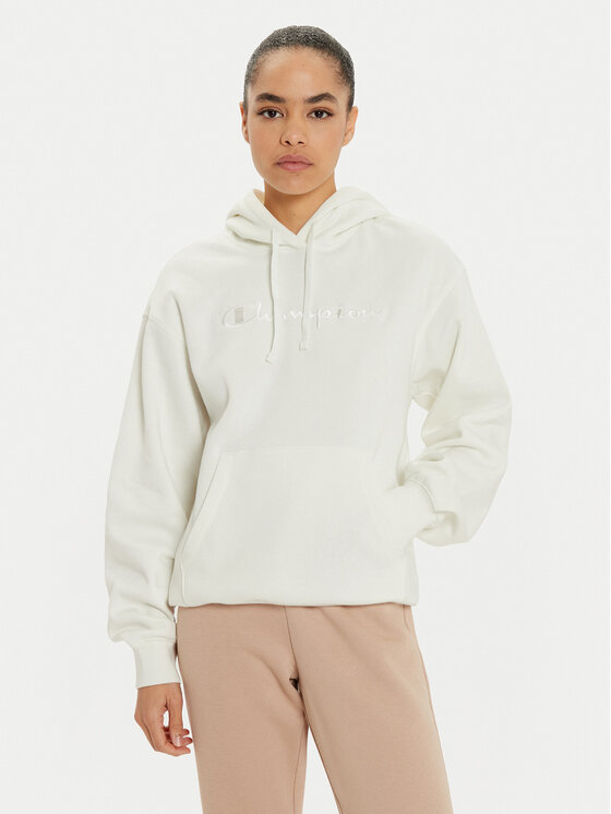 Champion Mikina 117581 Écru Regular Fit