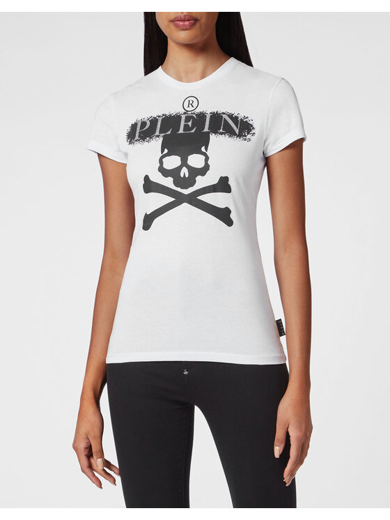 PHILIPP PLEIN PHILIPP PLEIN Tričko 3229 Biela Regular Fit