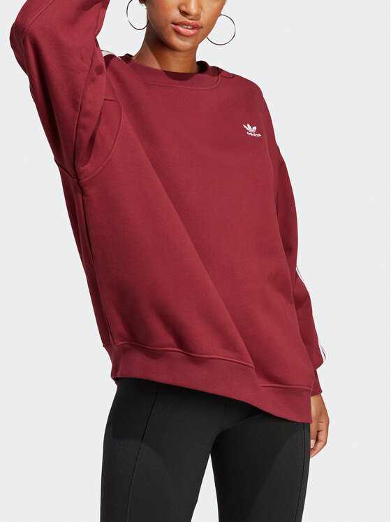adidas adidas Суитшърт adicolor Classics IB7445 Бордо Oversize