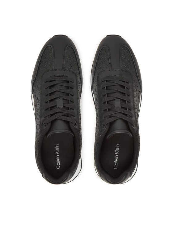 Calvin Klein Calvin Klein Sneakersy Low Prof Runn Laceup Mono HM0HM01896 Czarny