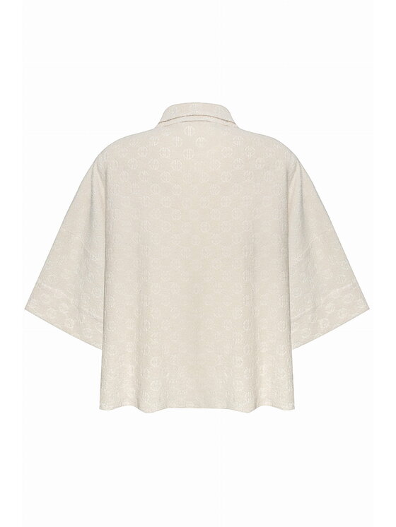 Magda Matyja Magda Matyja Koszula Mauritius Butter Top Beżowy Oversize