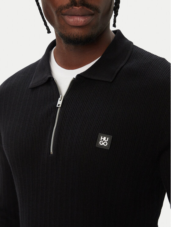 HUGO HUGO Пуловер Sastaron 50570380 Черен Regular Fit