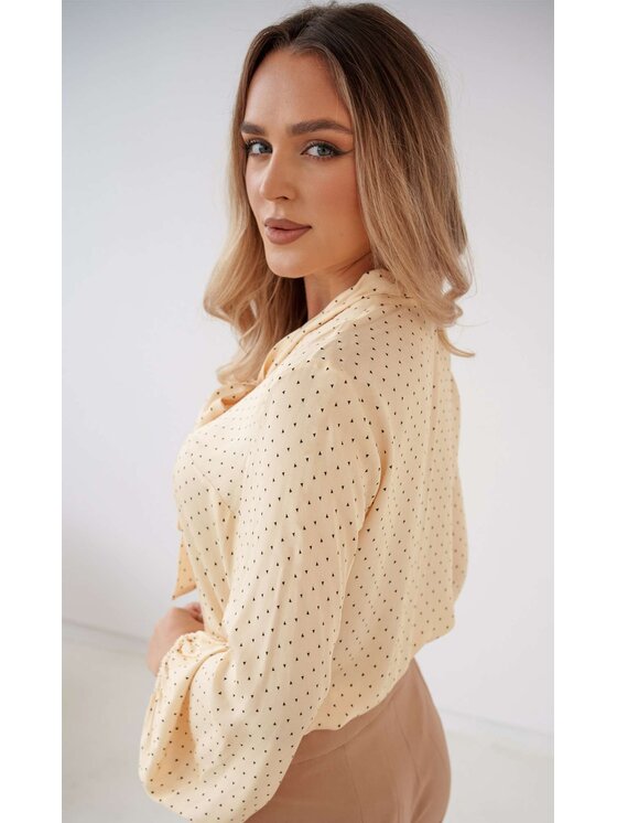 Luisia Luisia Koszula ANNIE Beżowy Classic Fit
