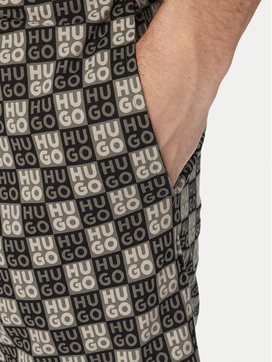 HUGO HUGO Pyžamo Aaron 50556777 Tmavo zelená Regular Fit