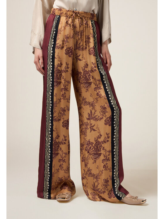 Oltre Oltre Spodnie materiałowe P269J102351N0R2 Pomarańczowy Baggy Fit