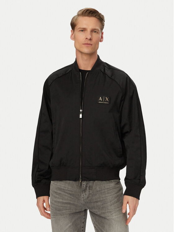 Armani Exchange Armani Exchange Bomber jakna XM001836 AF20535 UC001 Črna Regular Fit