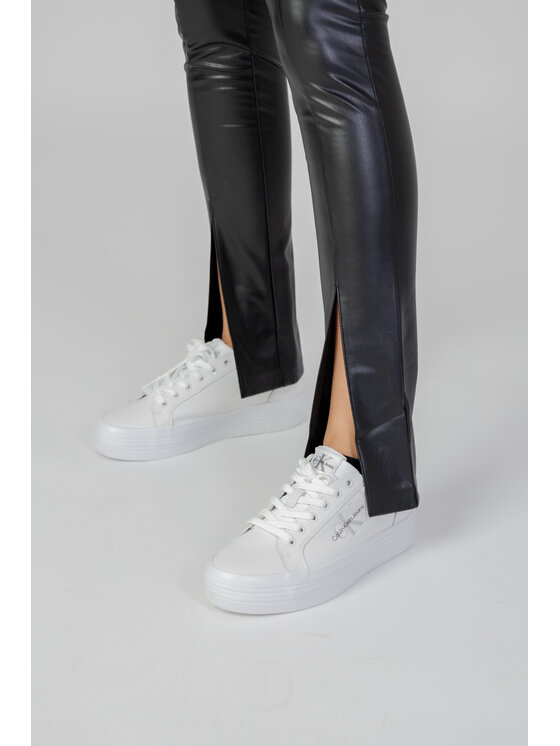 ONLY ONLY Pantaloni da donna ONLPAPAYA FAUX LEATH SLIT LEGGING CC OTW Nero Egg Fit