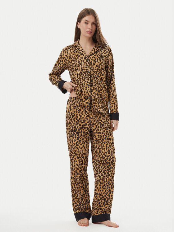 LAUREN RALPH LAUREN LAUREN RALPH LAUREN Pidžama ILN72554 Smeđa Regular Fit