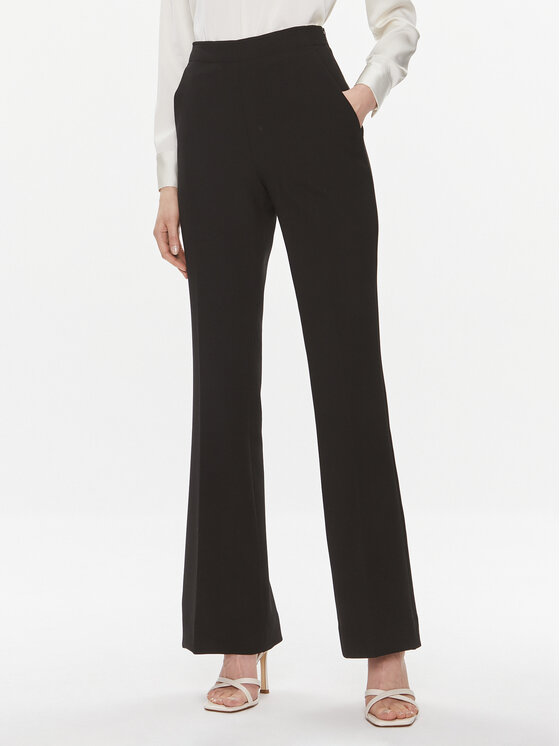 Calvin Klein Bavlnené nohavice K20K206460 Čierna Slim Fit