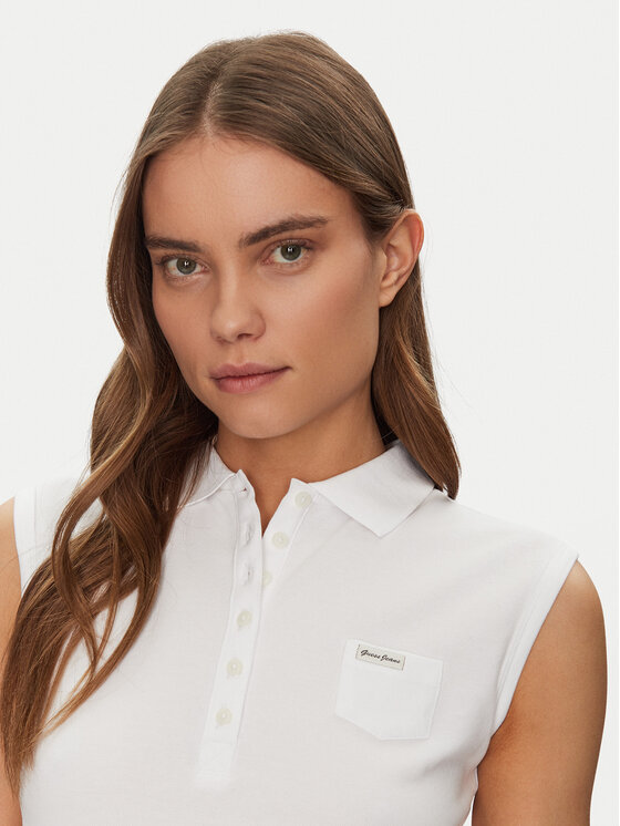 Guess Jeans Guess Jeans Polo W5GP24 KCYR1 Balts Regular Fit